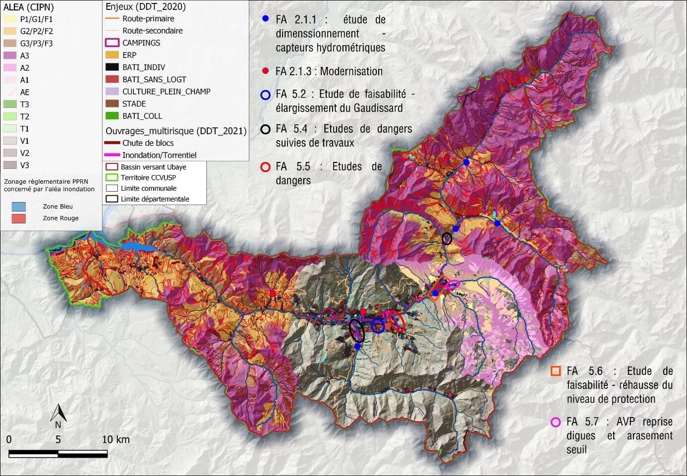 Cartographie des actions de la STePRiM d'intention (Source :CCVUSP) Cartographie des actions de la STePRiM d'intention (Source :CCVUSP)